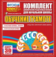 Динамические раздаточные пособия. Обучение грамоте (веера). Гласные буквы, знаки, согласные буквы. - fgospostavki.ru - Уфа