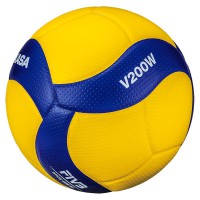 Мяч волейбольный Mikasa V200W (размер 5, синтетическая кожа, профессиональный) - fgospostavki.ru - Уфа