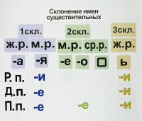 Набор магнитных карточек "Склонение имен существительных" - fgospostavki.ru - Уфа
