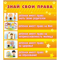 Стенд "Знай свои права" - fgospostavki.ru - Уфа