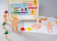 Игровой набор Фребеля "Конструктор деревянный без соединений-3" (Серия "Эксперимент") - fgospostavki.ru - Уфа