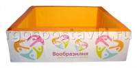 Сухой бассейн "Вообразилия" квадратный с шелкографией - fgospostavki.ru - Уфа
