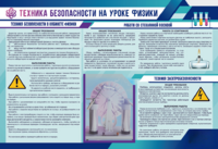 Стенд-уголок "Техника безопасности на уроках физики" - fgospostavki.ru - Уфа
