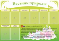 Стенд "Вестник природы" Вариант 4 - fgospostavki.ru - Уфа