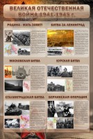 Стенд "Великая отечественная война (битвы)" - fgospostavki.ru - Уфа