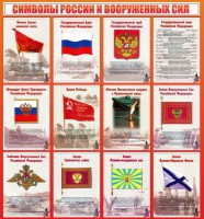 Стенд "Символы России и вооруженных сил" - fgospostavki.ru - Уфа