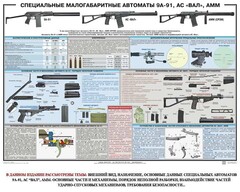 Плакат "Специальные малогабаритные автоматы 9А91, АС «Вал», АММ" - fgospostavki.ru - Уфа