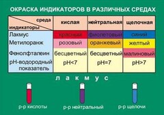 Таблица. Окраска индикаторов в различных средах. - fgospostavki.ru - Уфа