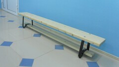 Скамейка гимнастическая (металлические ножки, лак) (1,5 м)  - fgospostavki.ru - Уфа