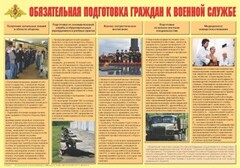 Плакат "Обязательная подготовка граждан к военной службе" - fgospostavki.ru - Уфа