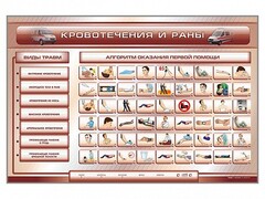 Трехсекционный базовый комплект "Травмы. Кровотечения. Ожоги" для учащихся общеобразовательных учреждений - fgospostavki.ru - Уфа