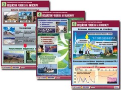 Комплект таблиц "Геоэкология и природопользование" (8 таблиц, формат А1, ламинированные) - fgospostavki.ru - Уфа
