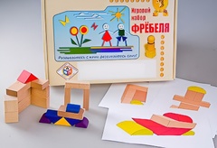 Игровой набор Фребеля "Конструктор деревянный без соединений-2" (Серия "Эксперимент") - fgospostavki.ru - Уфа