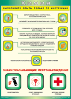 Таблица "Выполняйте опыты только по инструкции" (100х140 сантиметров, винил) - fgospostavki.ru - Уфа
