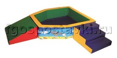 Сухой бассейн "Морская крепость" 1,5х1,2 метра - fgospostavki.ru - Уфа