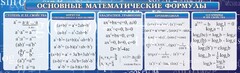 Стенд "Основные математические формулы" - fgospostavki.ru - Уфа