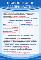 Стенд "Правописание деепричастий" - fgospostavki.ru - Уфа