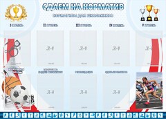 Стенд "Сдаем на норматив" Вариант 2 - fgospostavki.ru - Уфа