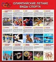 Стенд "Олимпийские летние виды спорта" - fgospostavki.ru - Уфа