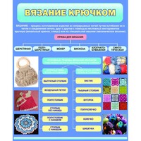 Стенд "Вязание крючком" - fgospostavki.ru - Уфа
