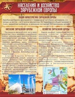 Стенд "Населения и хозяйство Зарубежной Европы" - fgospostavki.ru - Уфа