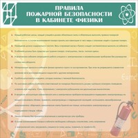 Стенд "Правила пожарной безопасности в кабинете физики" - fgospostavki.ru - Уфа