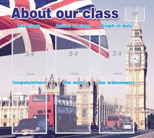 Стенд "About our class" - fgospostavki.ru - Уфа