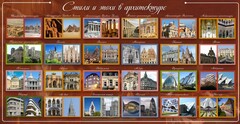 Стенд "Стили и эпохи в архитектуре" - fgospostavki.ru - Уфа