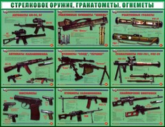 Стенд "Стрелковое оружие, гранатометы, огнеметы" Вариант 2 - fgospostavki.ru - Уфа