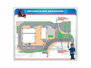 Магнитно-маркерная доска "Организация движения" - fgospostavki.ru - Уфа