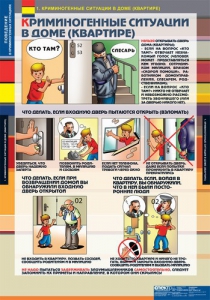 Комплект таблиц. ОБЖ. Поведение в криминогенных ситуациях. - fgospostavki.ru - Уфа