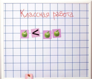 Магнитно-маркерная доска "Клетка" (86 см х 75 см) - fgospostavki.ru - Уфа