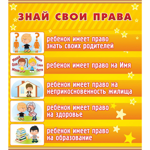 Стенд "Знай свои права" - fgospostavki.ru - Уфа