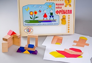Игровой набор Фребеля "Конструктор деревянный без соединений-2" (Серия "Эксперимент") - fgospostavki.ru - Уфа