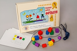 Игровой набор Фребеля "Бусы-шнуровка" (серия "Эксперимент") - fgospostavki.ru - Уфа