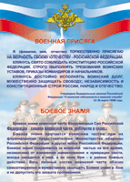 Таблица "Военная присяга. Боевое знамя" (100х140 сантиметров, винил) - fgospostavki.ru - Уфа
