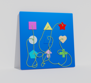Тактильно-развивающая панель «Геометрия» - fgospostavki.ru - Уфа