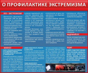 Стенд "О профилактике экстремизма" - fgospostavki.ru - Уфа