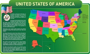 Стенд "United States Of America" - fgospostavki.ru - Уфа