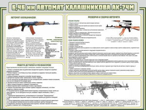 Стенд "Автомат Калашникова" - fgospostavki.ru - Уфа