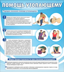 Стенд "Помощь утопающему" - fgospostavki.ru - Уфа