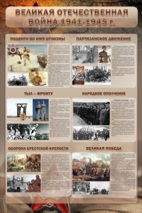 Стенд "Великая Отечественная война" (события) - fgospostavki.ru - Уфа