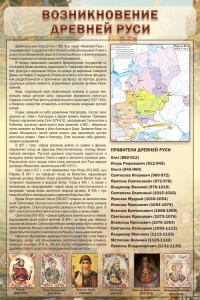 Стенд "Возникновение древней Руси" - fgospostavki.ru - Уфа