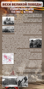 Стенд "Сталинградская битва" - fgospostavki.ru - Уфа