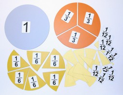 Набор магнитных карточек "Доли и дроби - 3" - fgospostavki.ru - Уфа
