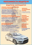 Таблица "Водителю запрещается" (100х140 сантиметров, винил) - fgospostavki.ru - Уфа
