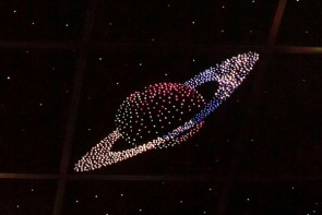 Потолок "Звездное небо с анимационным фибероптическим эффектом сатурн" - fgospostavki.ru - Уфа