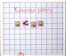 Магнитно-маркерная доска "Клетка" (86 см х 75 см) - fgospostavki.ru - Уфа