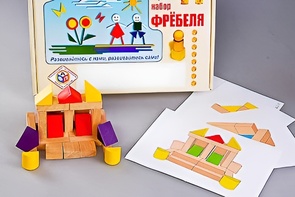 Игровой набор Фребеля "Конструктор деревянный без соединений-4" (Серия "Эксперимент") - fgospostavki.ru - Уфа