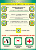 Таблица "Выполняйте опыты только по инструкции" (100х140 сантиметров, винил) - fgospostavki.ru - Уфа
